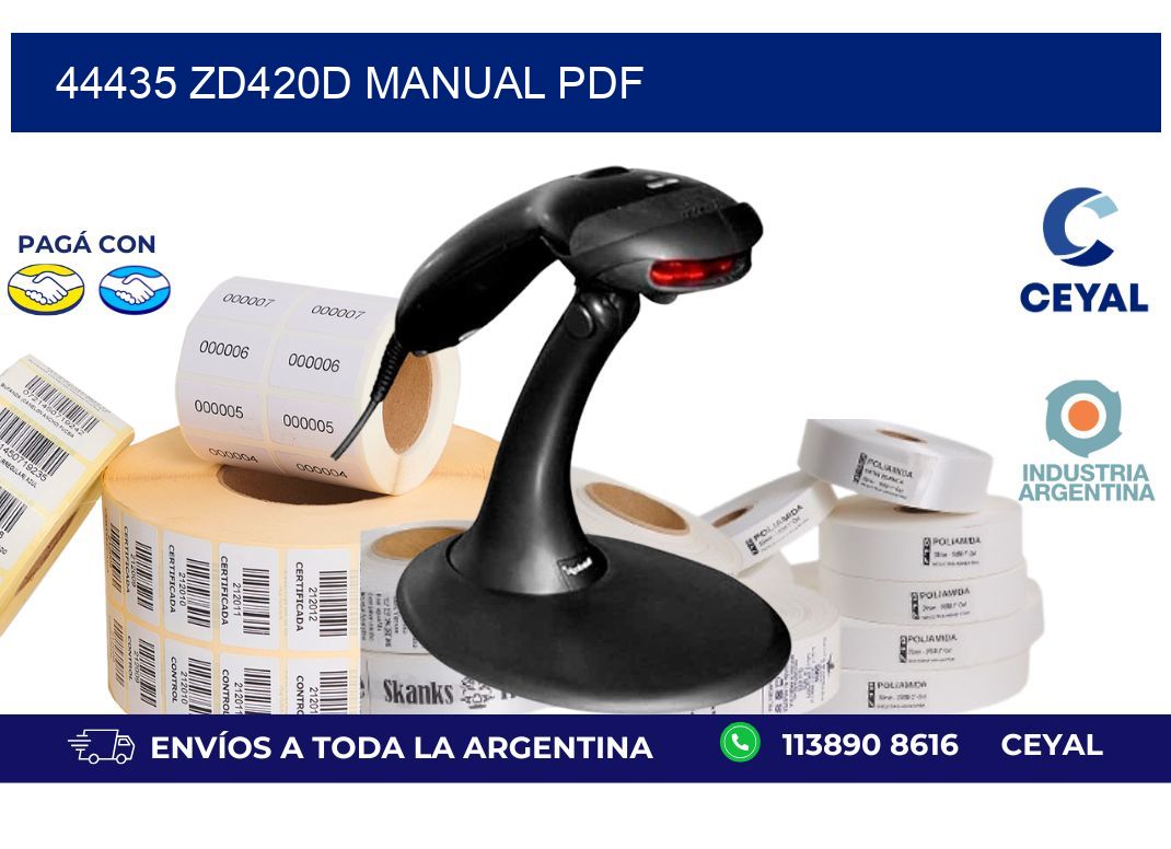 44435 ZD420d manual PDF