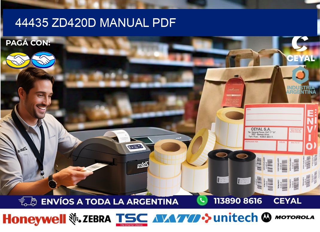44435 ZD420d manual PDF