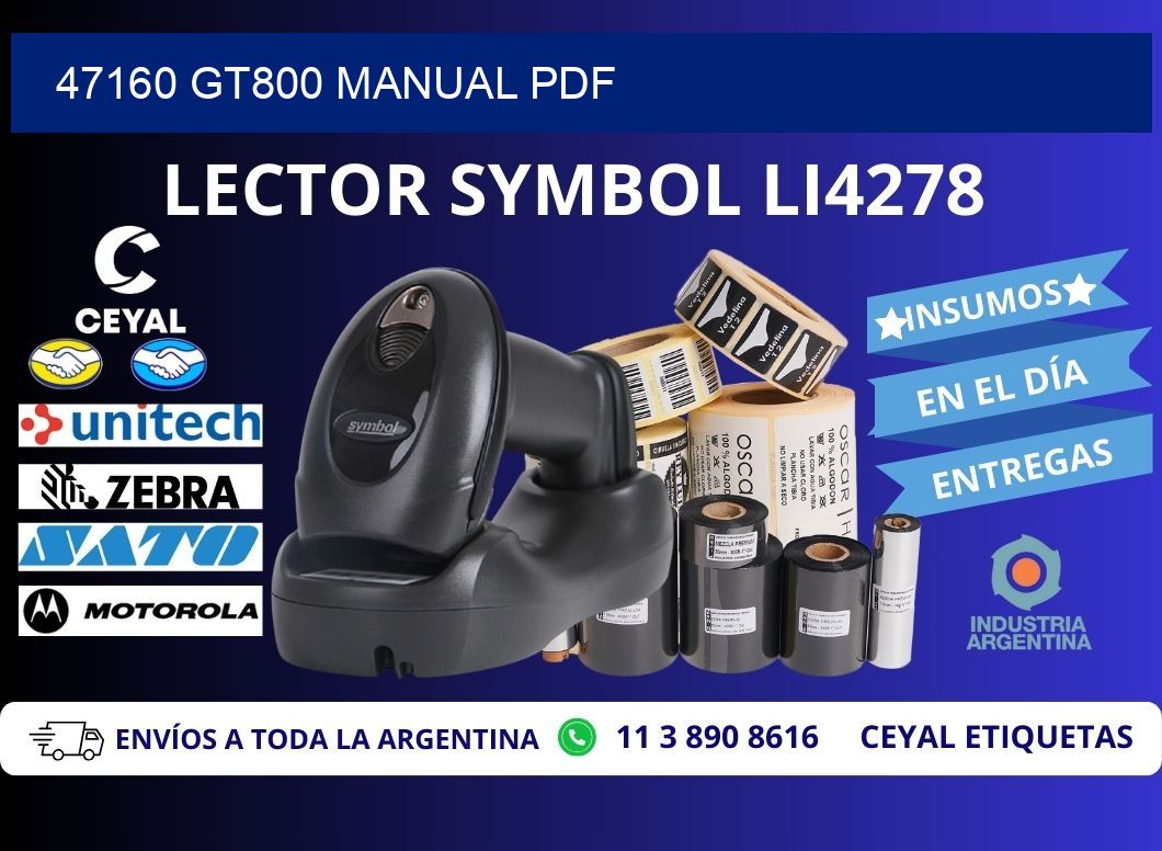 47160 GT800 manual PDF
