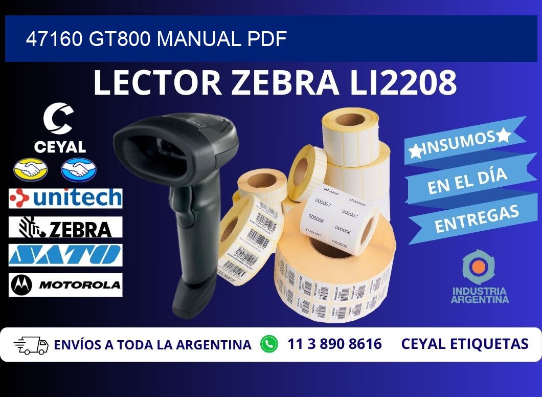 47160 GT800 manual PDF