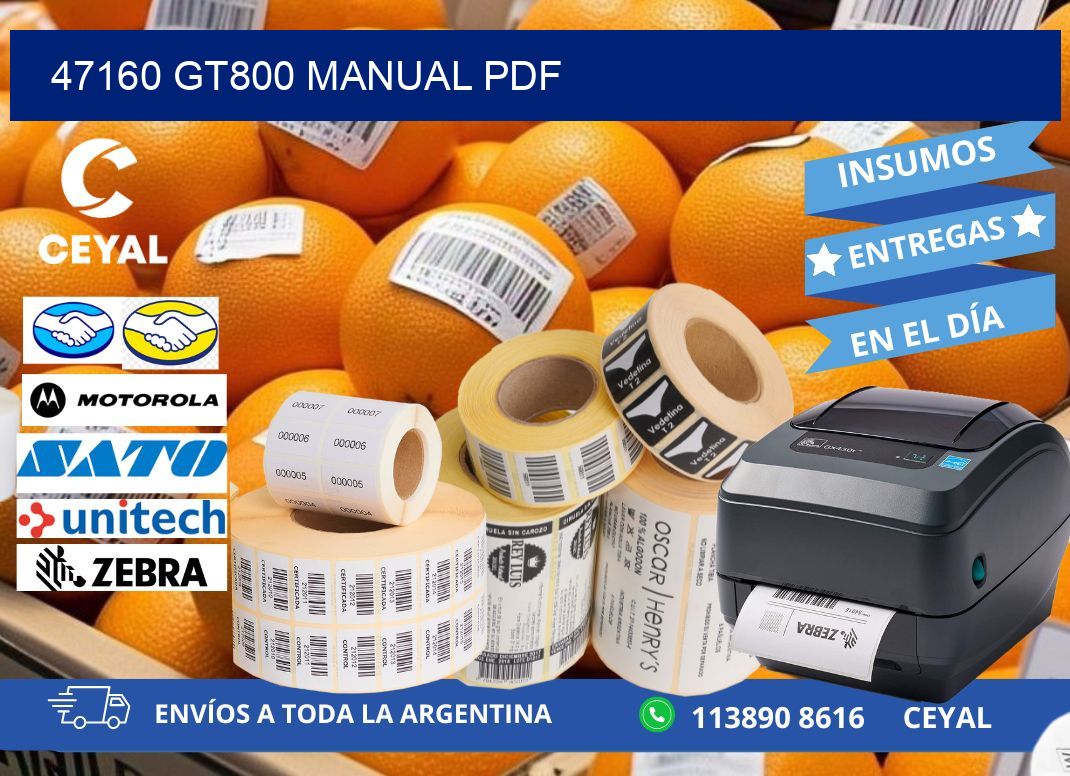 47160 GT800 manual PDF