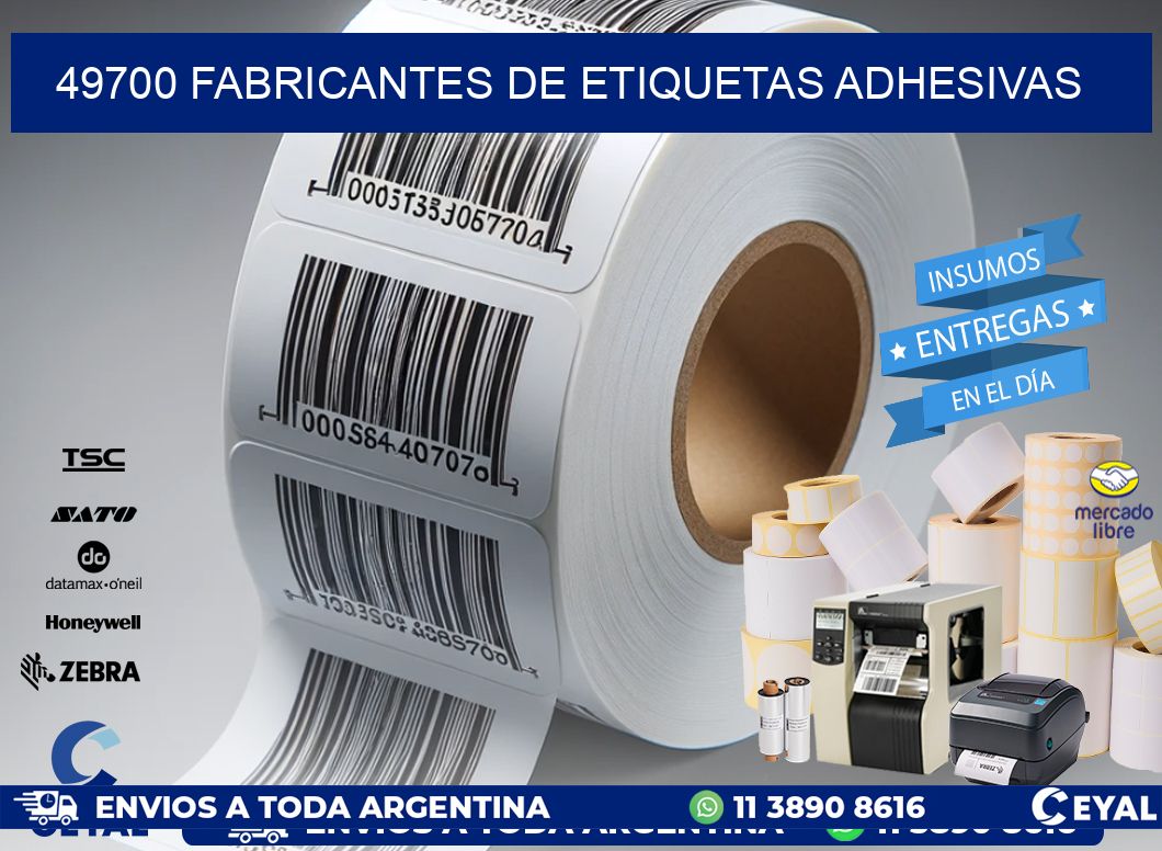 49700 Fabricantes de etiquetas adhesivas