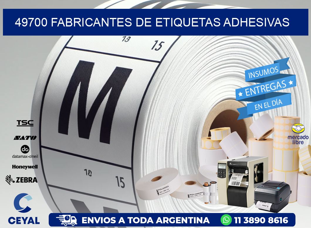 49700 Fabricantes de etiquetas adhesivas