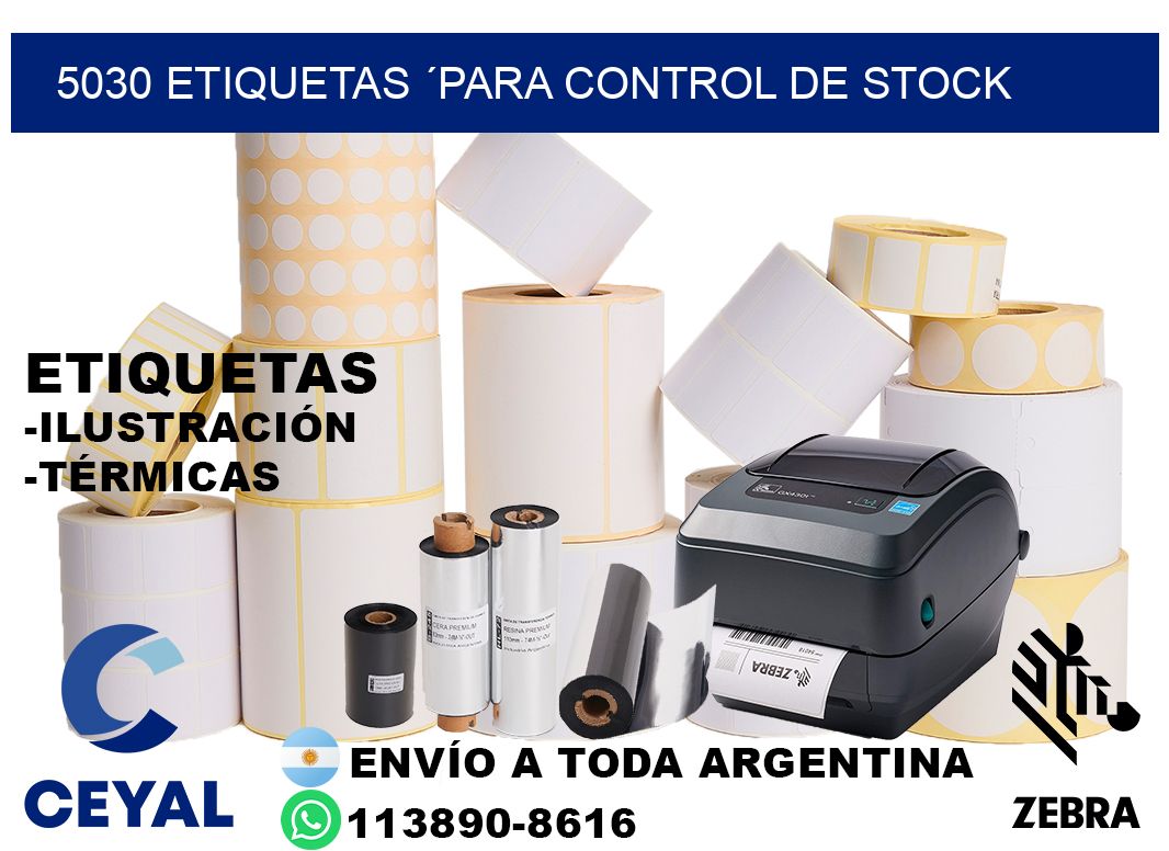 5030 Etiquetas ´para control de stock