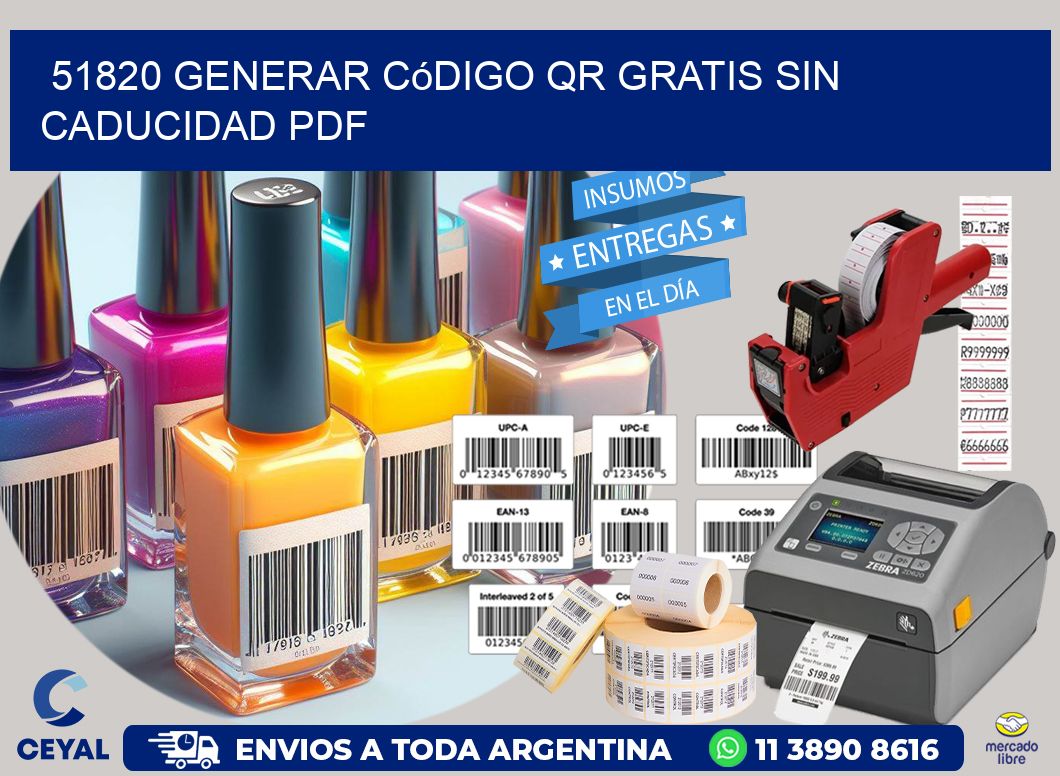 51820 Generar código QR gratis sin caducidad PDF
