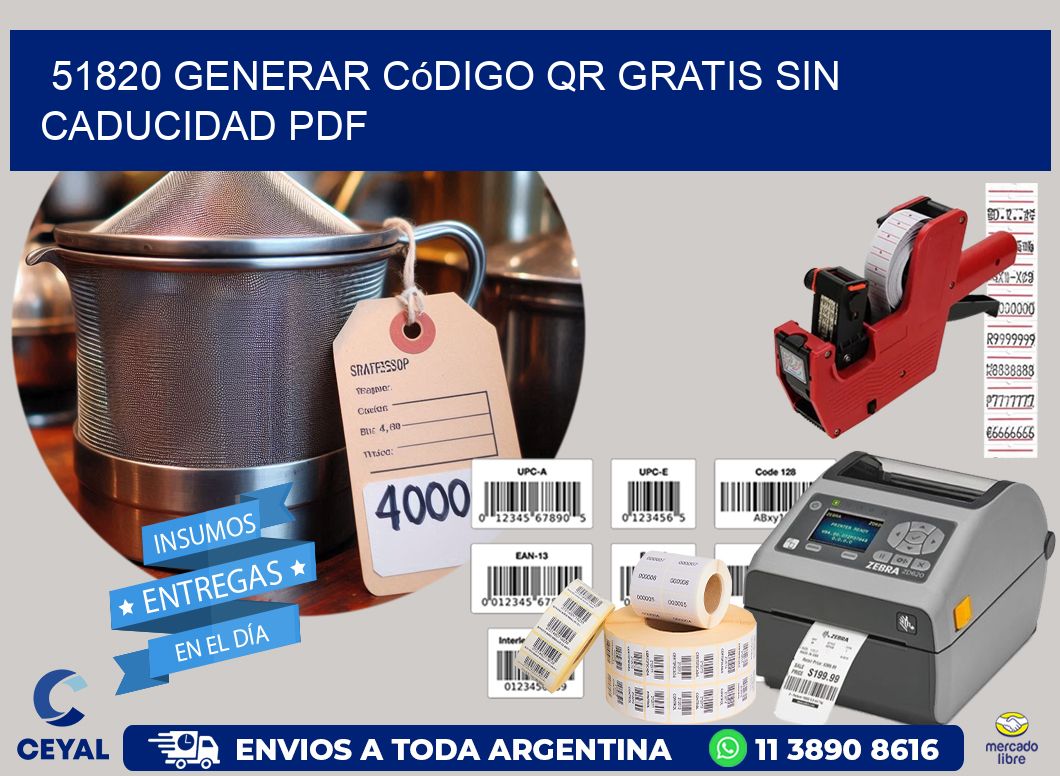 51820 Generar código QR gratis sin caducidad PDF