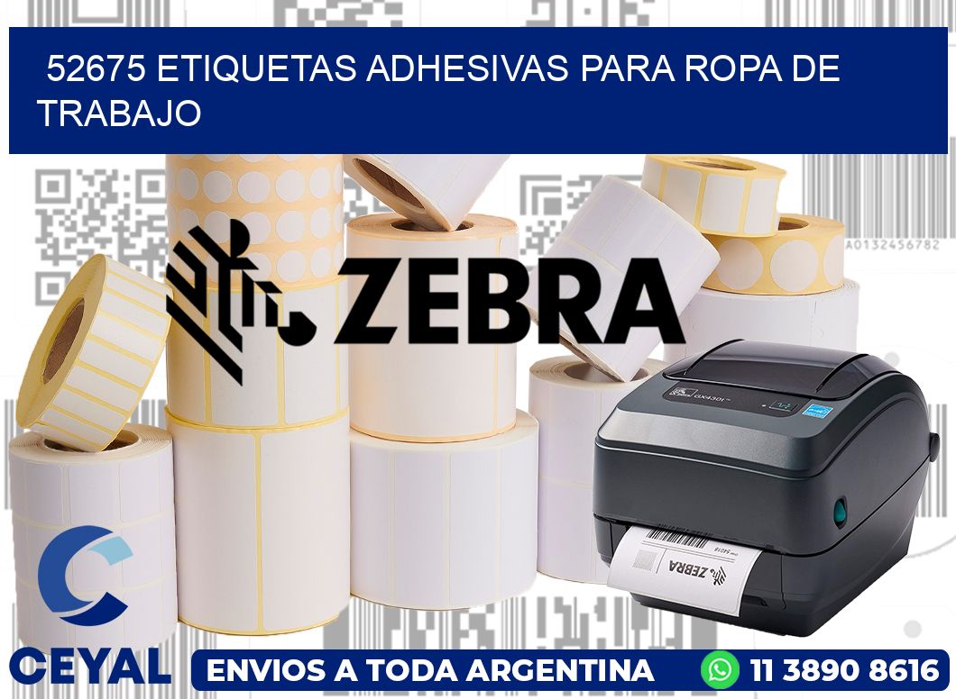 52675 Etiquetas adhesivas para ropa de trabajo