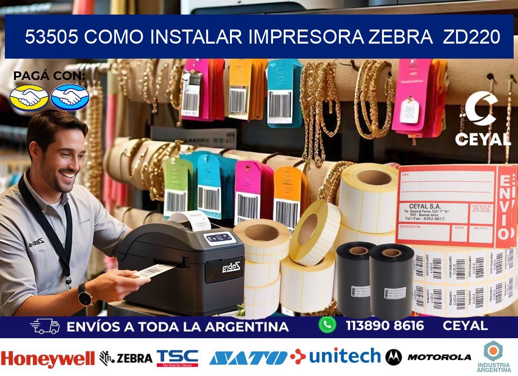 53505 Como instalar impresora Zebra  ZD220