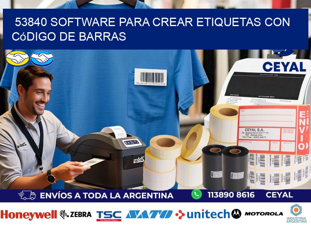 53840 Software para crear etiquetas con código de barras