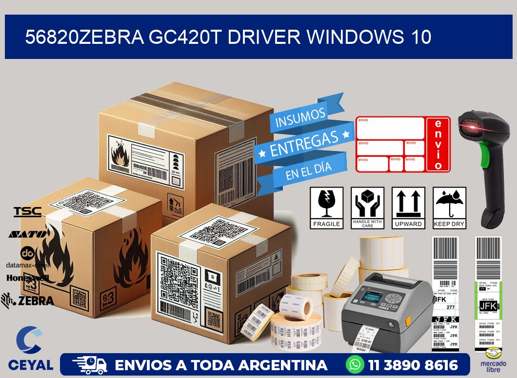 56820Zebra GC420t driver Windows 10