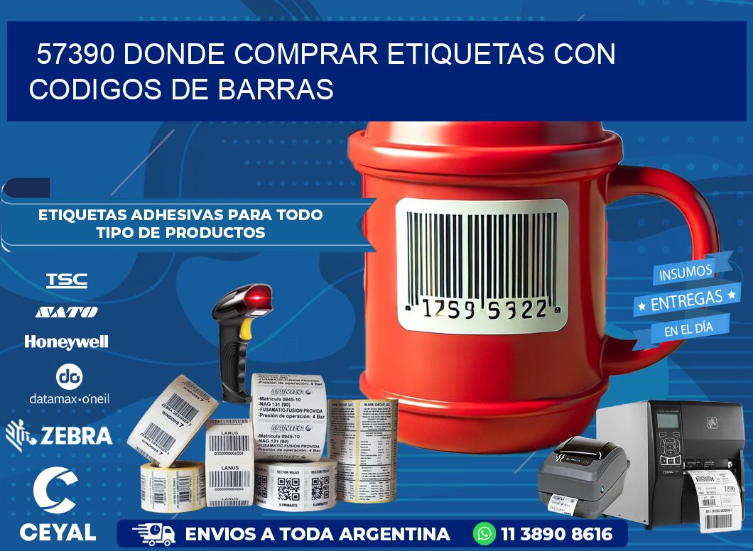 57390 Donde comprar etiquetas con codigos de barras