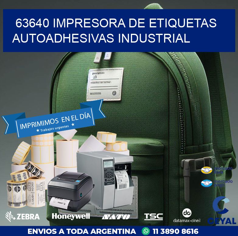 63640 Impresora de etiquetas autoadhesivas industrial