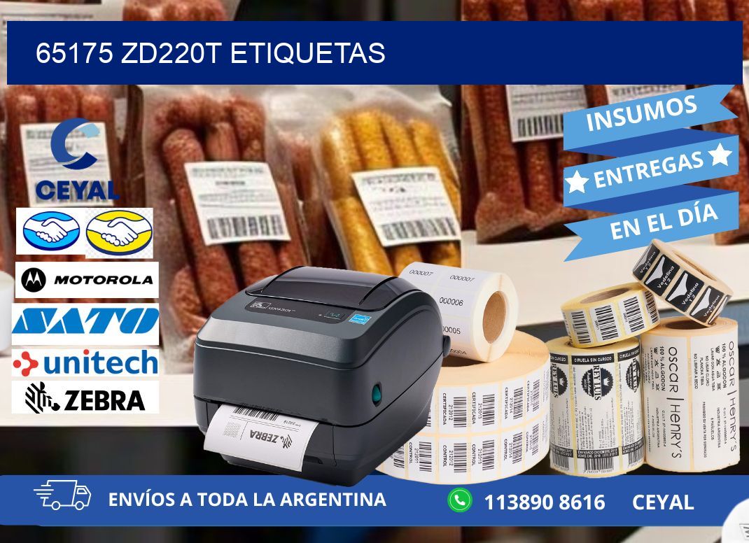 65175 ZD220t etiquetas