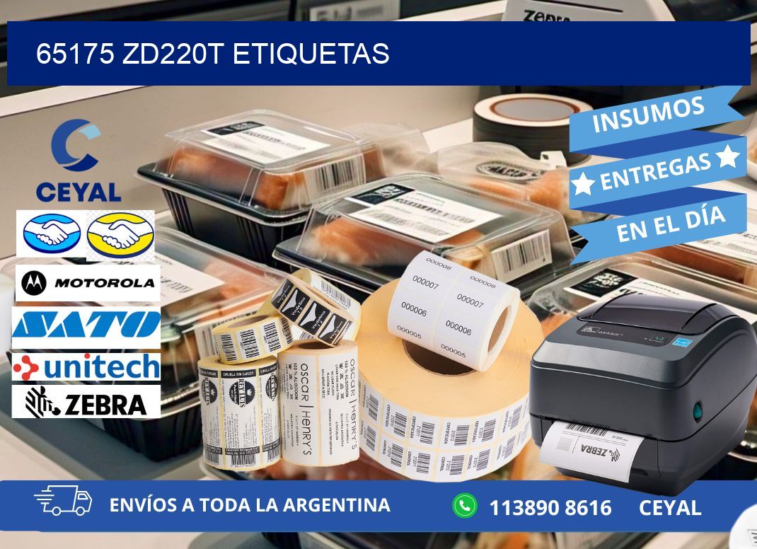 65175 ZD220t etiquetas