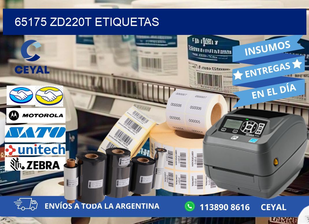 65175 ZD220t etiquetas