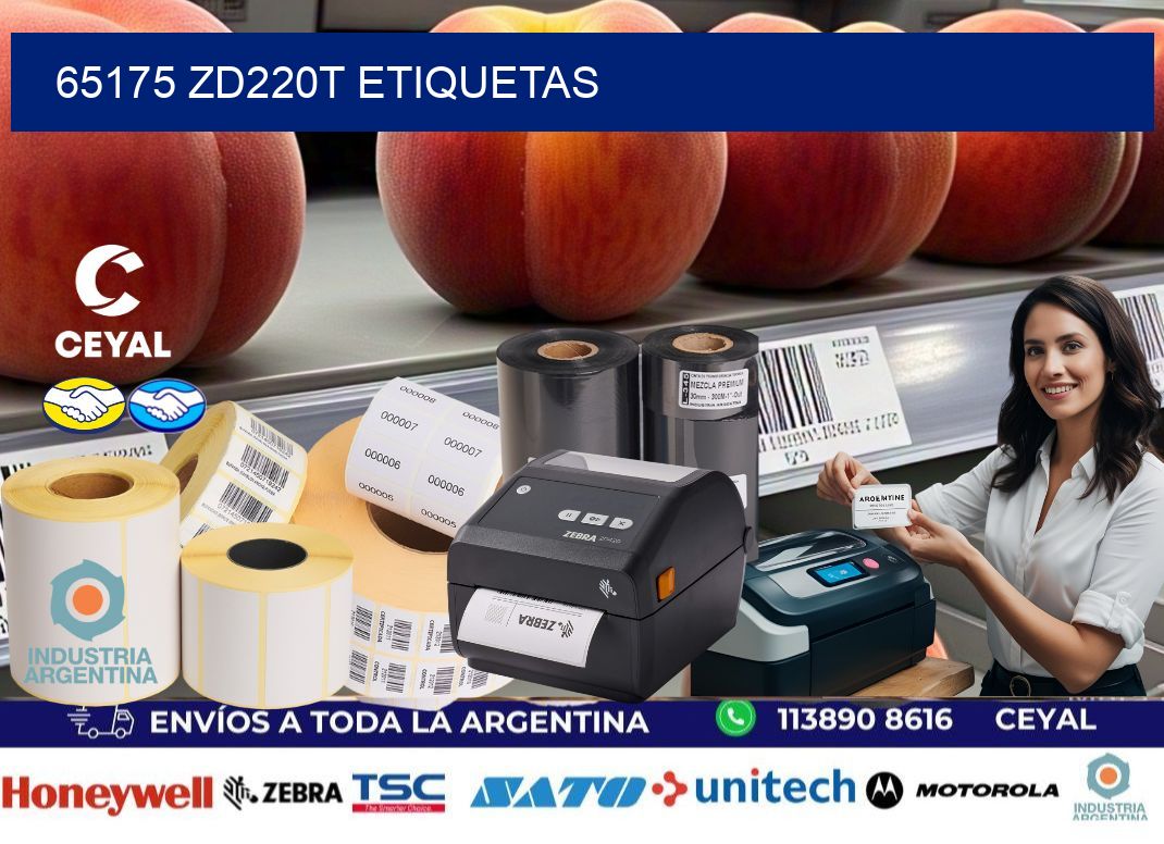 65175 ZD220t etiquetas