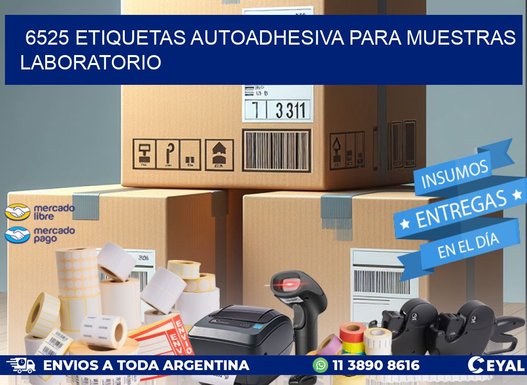 6525 etiquetas autoadhesiva para muestras laboratorio