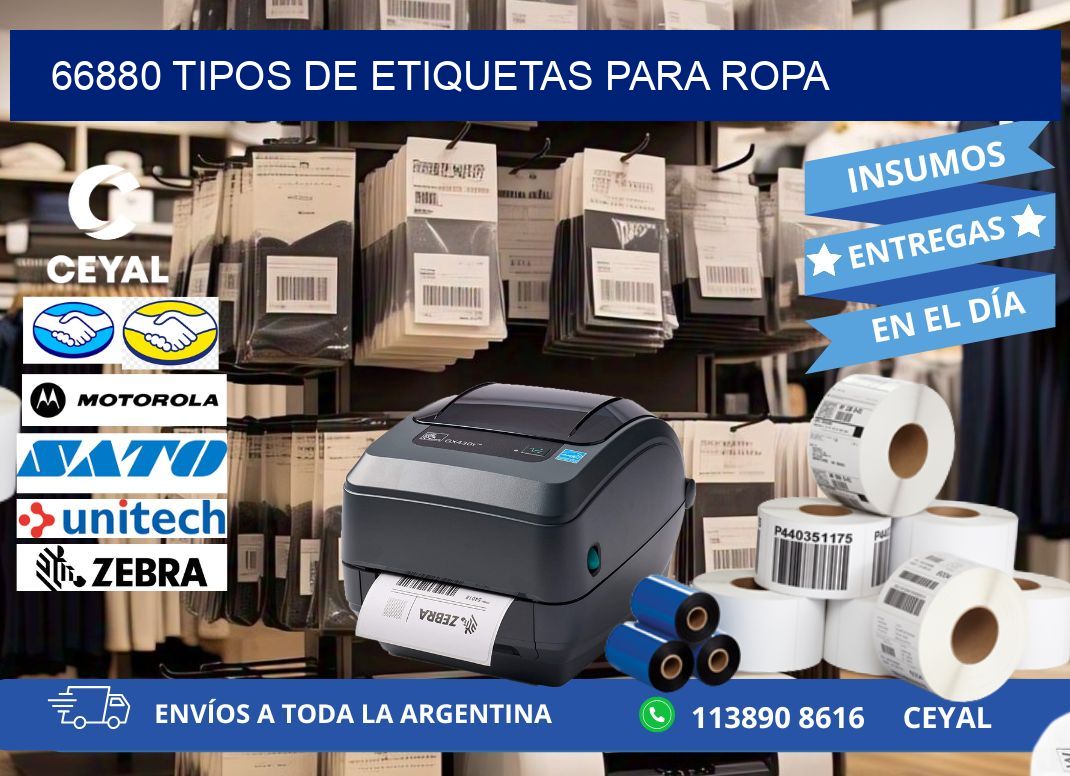 66880 tipos de etiquetas para ropa
