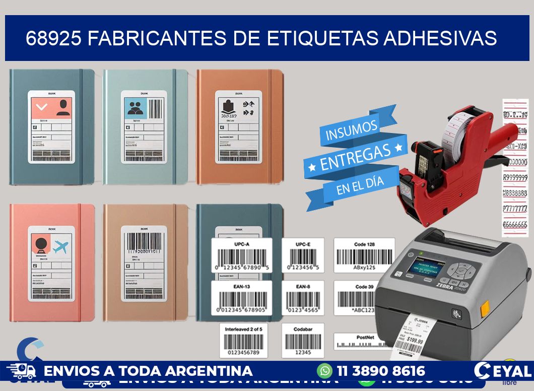 68925 Fabricantes de etiquetas adhesivas