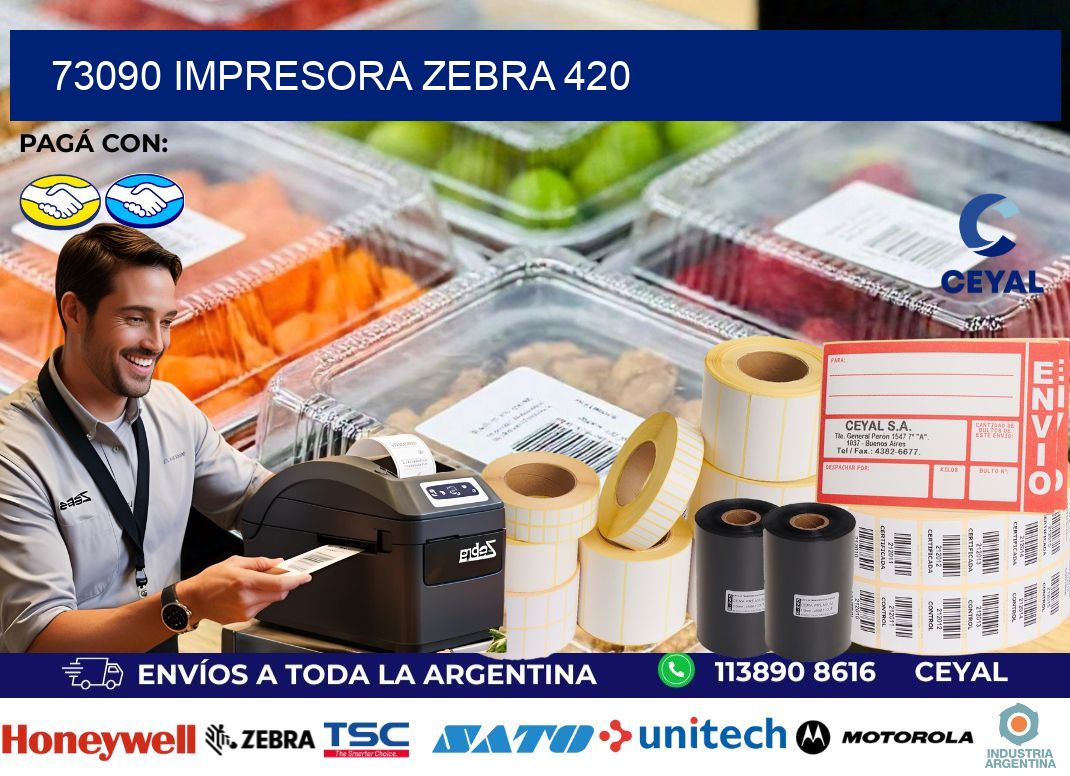 73090 impresora zebra 420