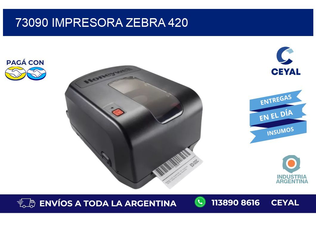 73090 impresora zebra 420