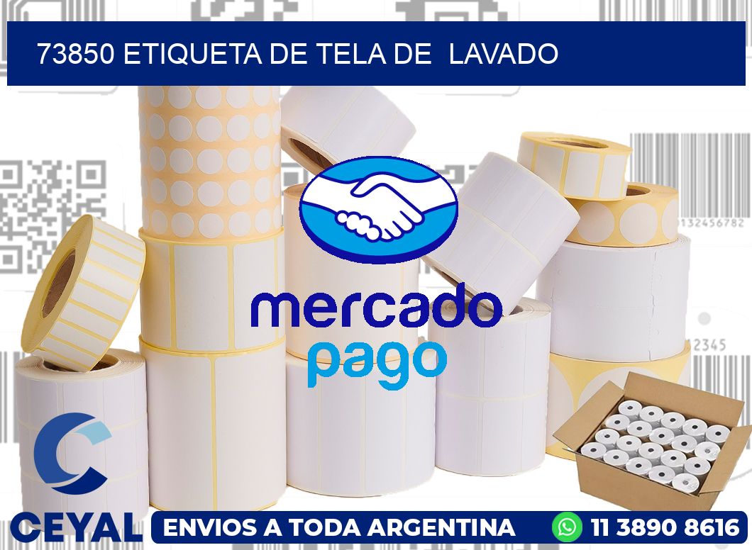 73850 etiqueta de tela de  lavado