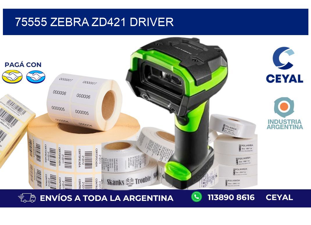 75555 Zebra ZD421 driver