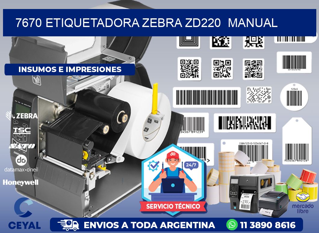 7670 Etiquetadora Zebra ZD220  manual