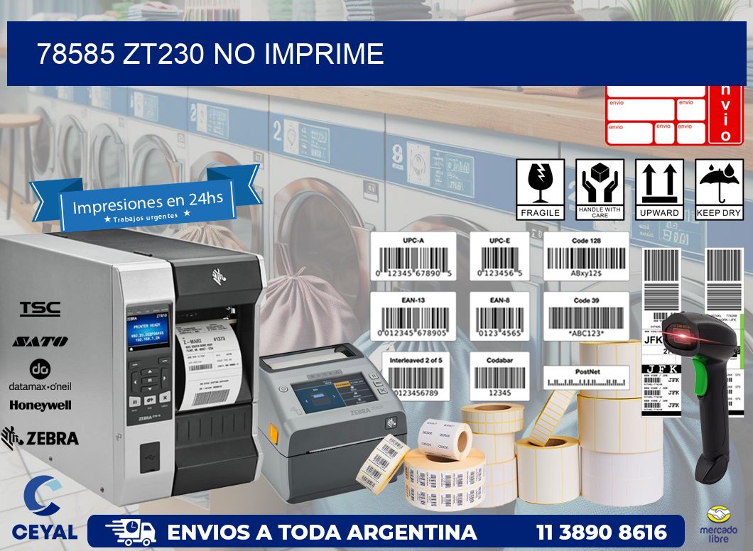 78585 ZT230 no imprime