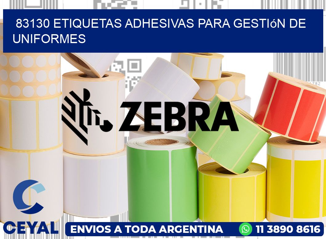 83130 Etiquetas adhesivas para gestión de uniformes