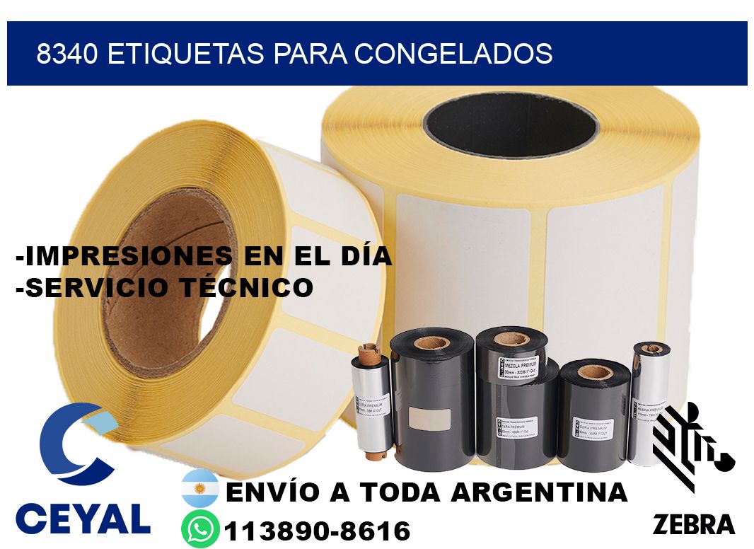 8340 Etiquetas para congelados