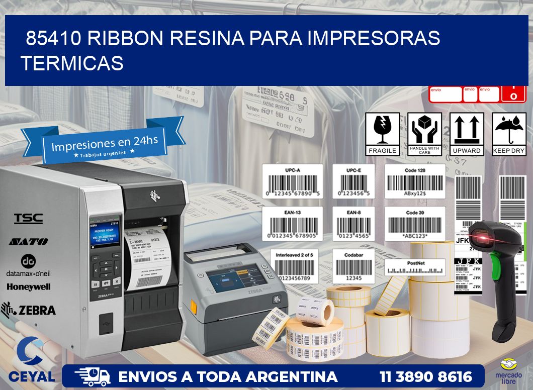 85410 ribbon resina para impresoras termicas