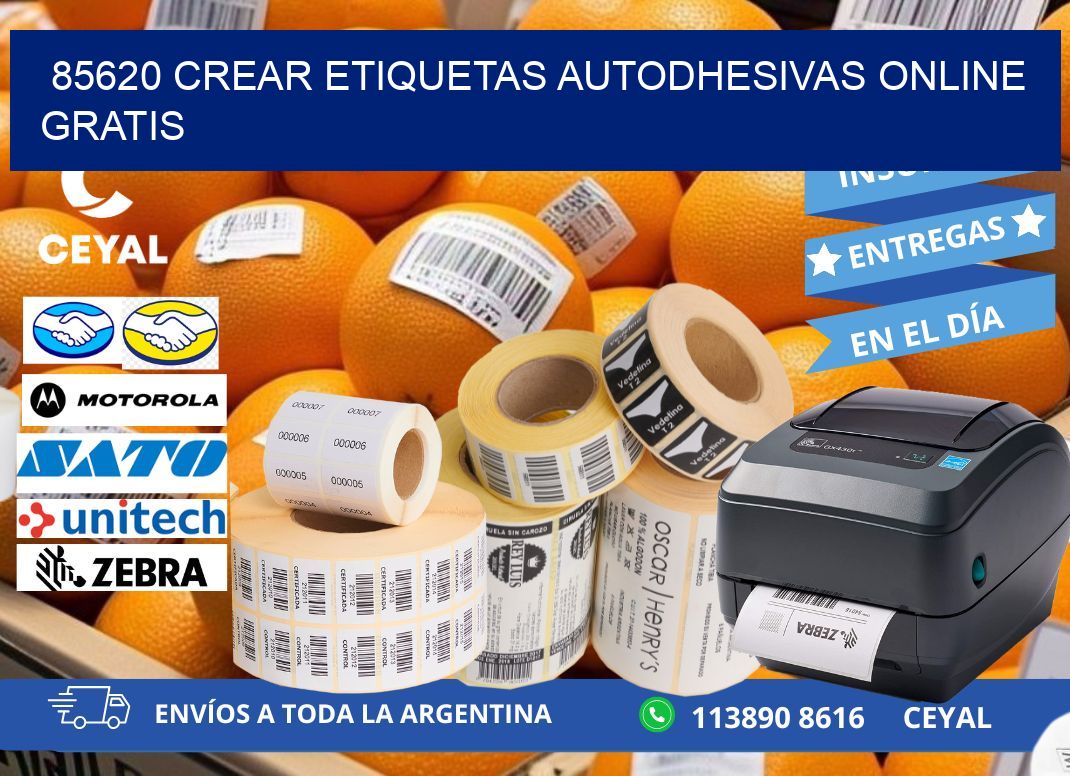 85620 Crear etiquetas autodhesivas online gratis