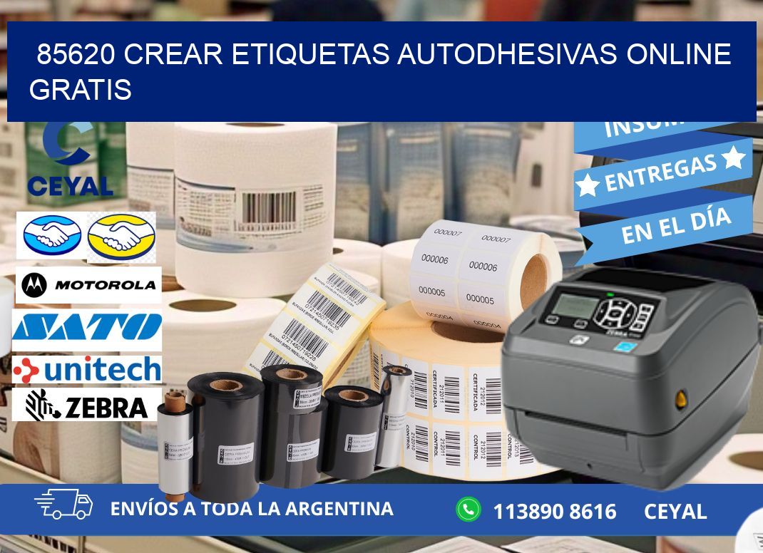 85620 Crear etiquetas autodhesivas online gratis
