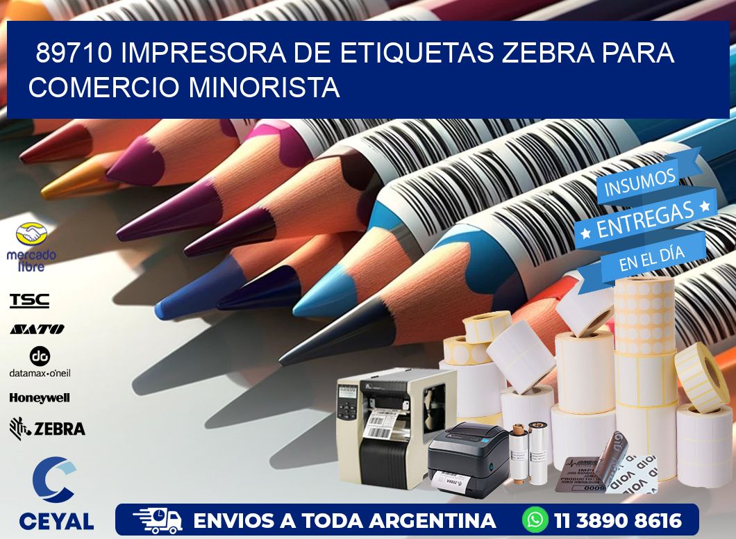 89710 impresora de etiquetas zebra para comercio minorista