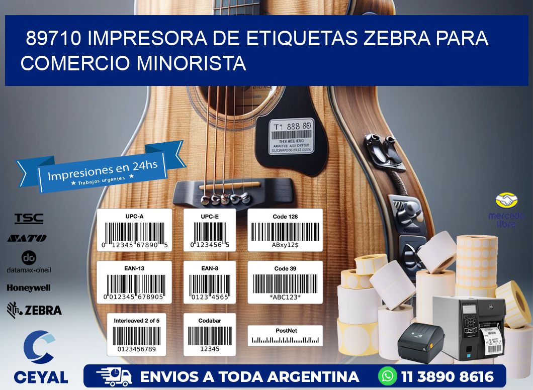 89710 impresora de etiquetas zebra para comercio minorista