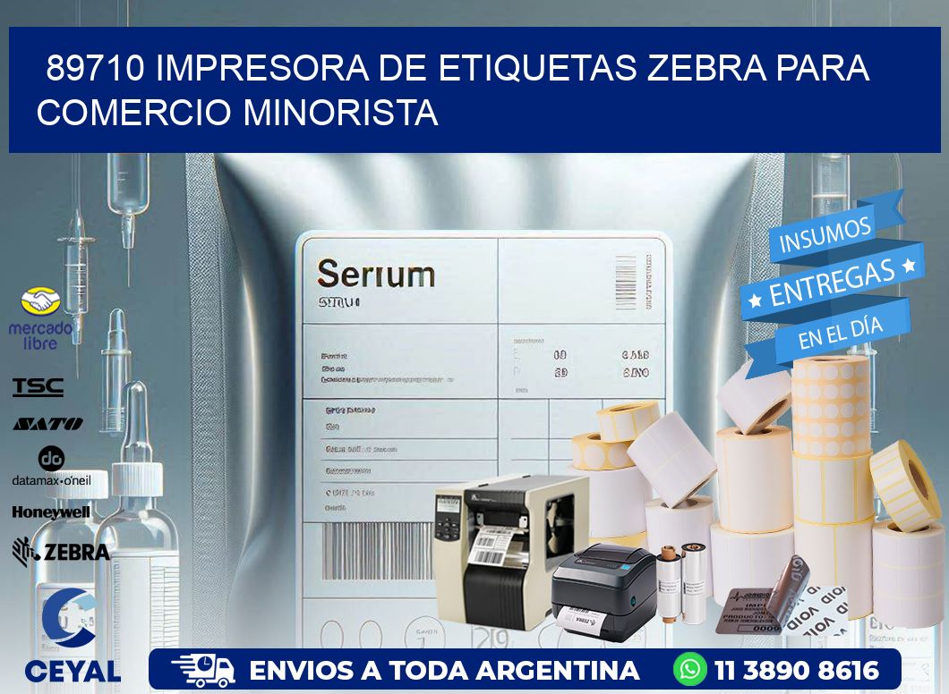 89710 impresora de etiquetas zebra para comercio minorista