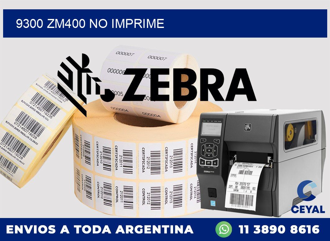 9300 ZM400 no imprime