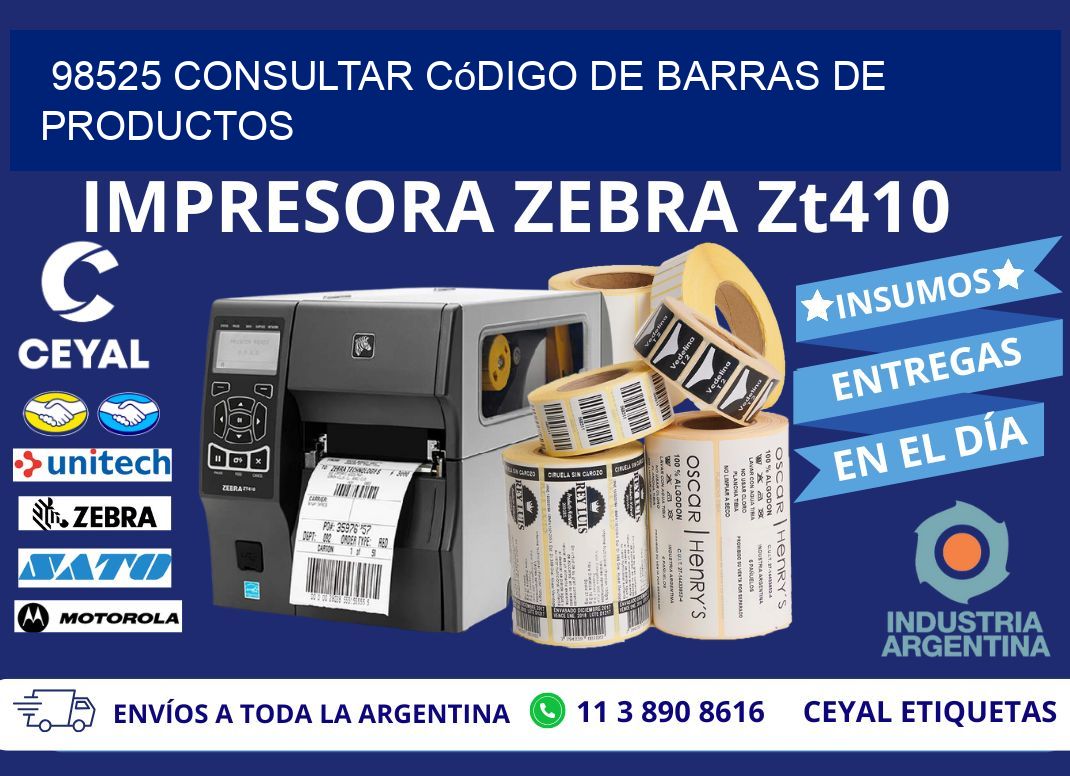 98525 Consultar código de barras de productos