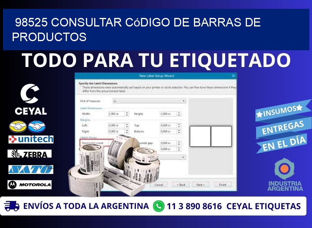 98525 Consultar código de barras de productos