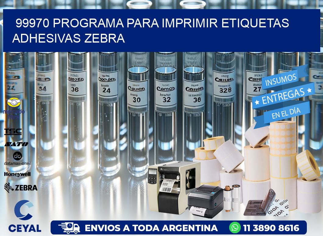 99970 Programa para imprimir etiquetas adhesivas zebra