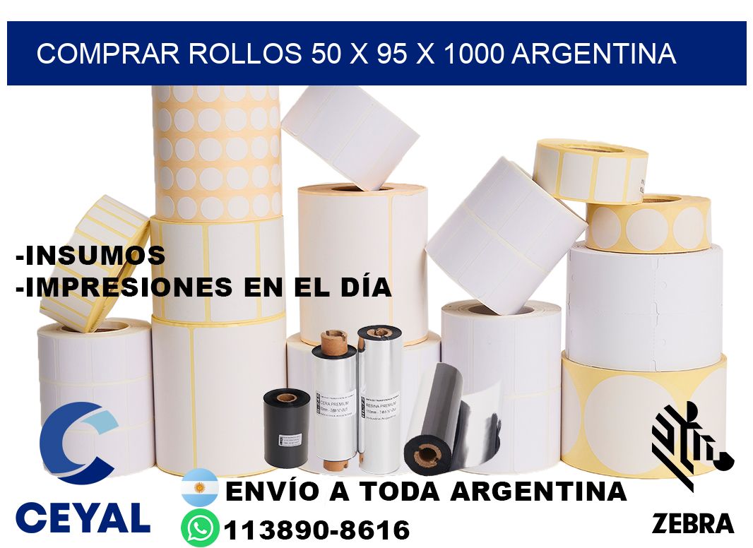 Comprar Rollos 50 x 95 x 1000 argentina