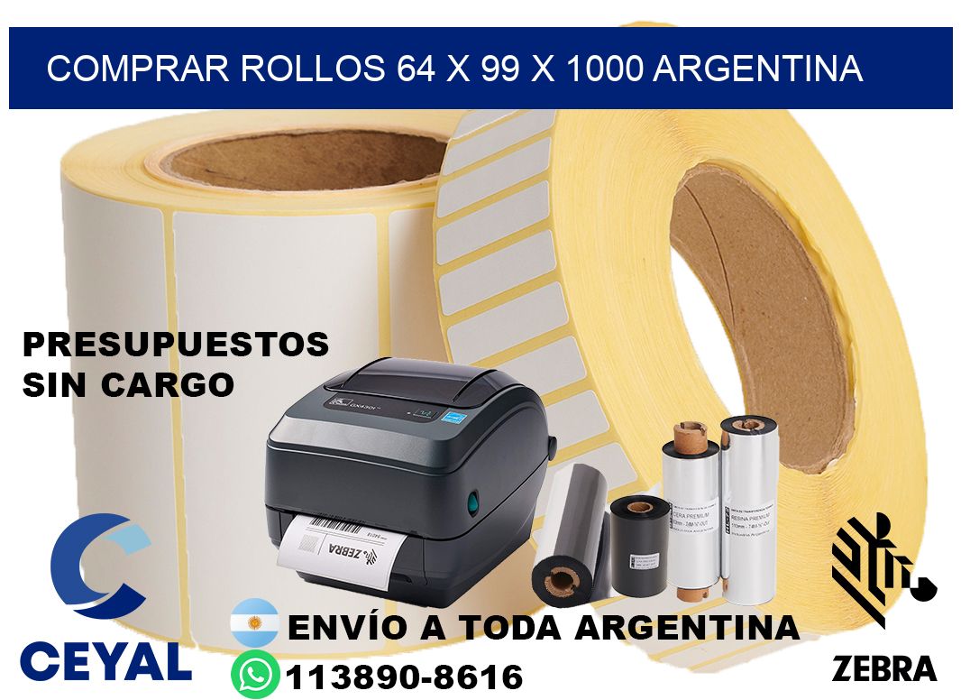Comprar Rollos 64 x 99 x 1000 argentina