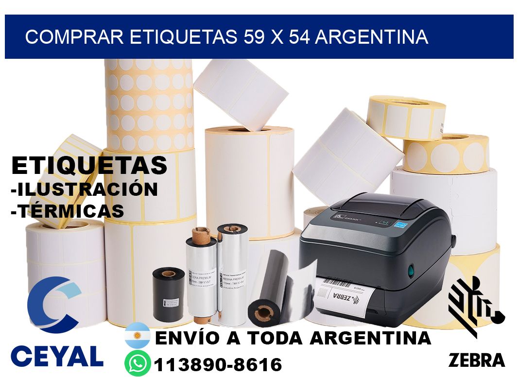 Comprar etiquetas 59 x 54 argentina