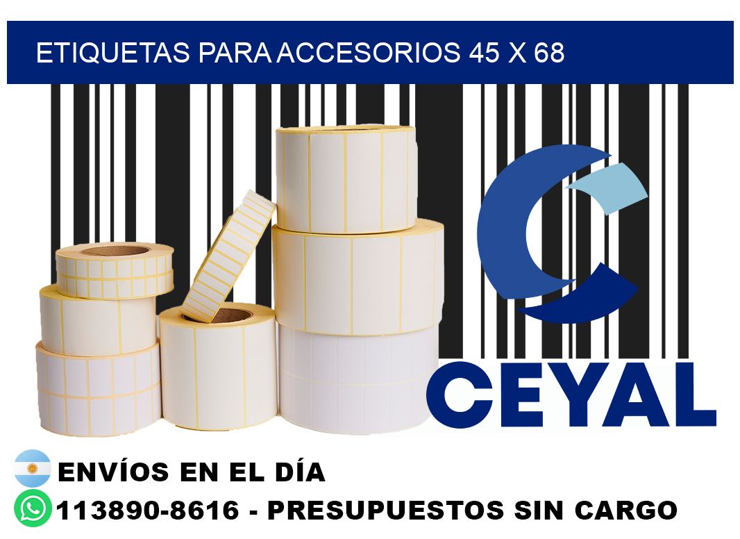 ETIQUETAS PARA ACCESORIOS 45 x 68