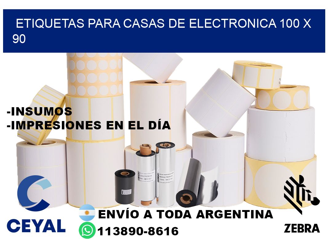 ETIQUETAS PARA CASAS DE ELECTRONICA 100 x 90