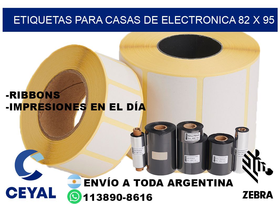 ETIQUETAS PARA CASAS DE ELECTRONICA 82 x 95