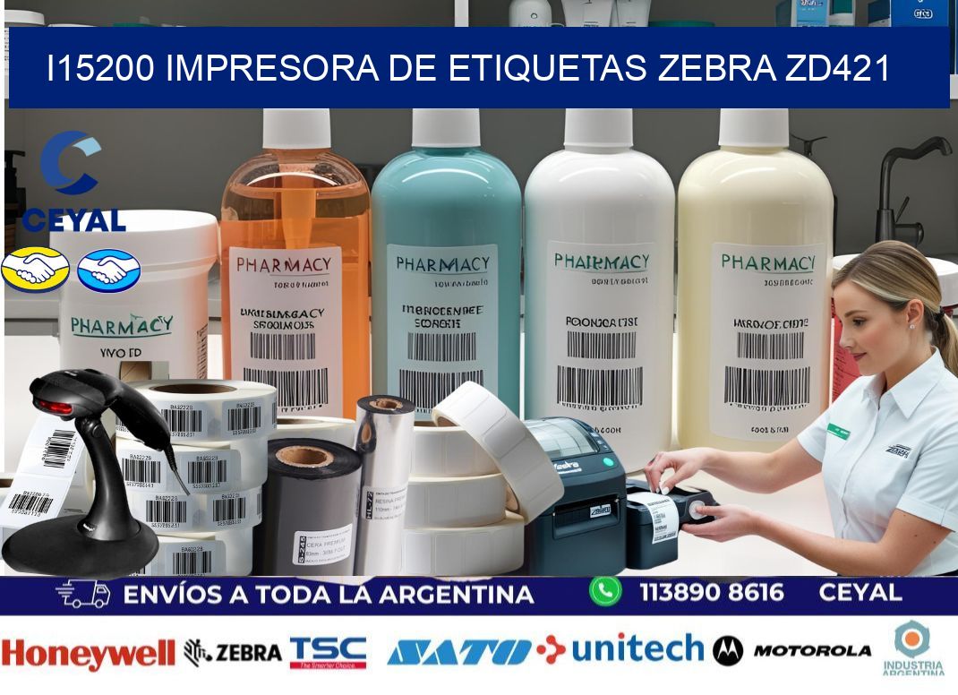 I15200 impresora de etiquetas Zebra ZD421