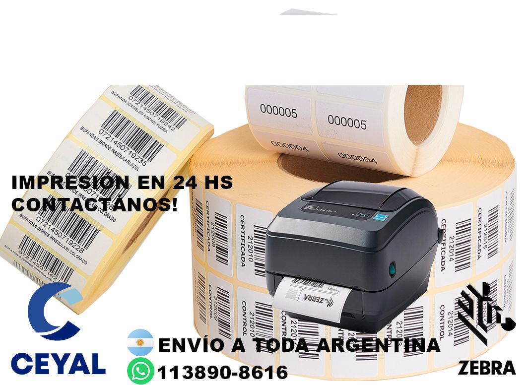 impresoras de etiquetas adhesivas mercadolibre  55 x 69