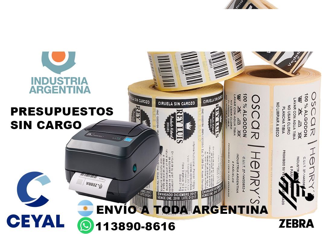 impresoras de etiquetas adhesivas mercadolibre  86 x 100